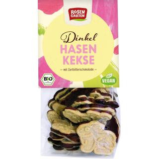 Dinkel Hasen Kekse Zartbitter, vegan