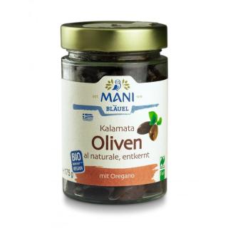 Kalamata Oliven schwarz, entsteint