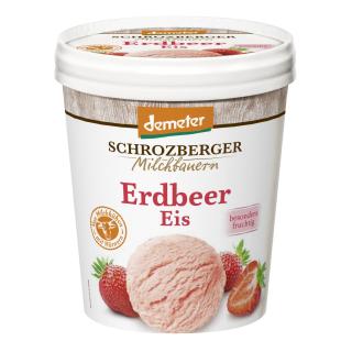 Eiscreme Erdbeer